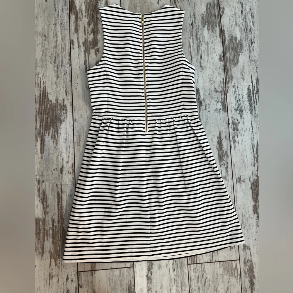 J.Crew Daybreak Striped Pleated Ponte Mini Dress - Size Small - Picture 8 of 16